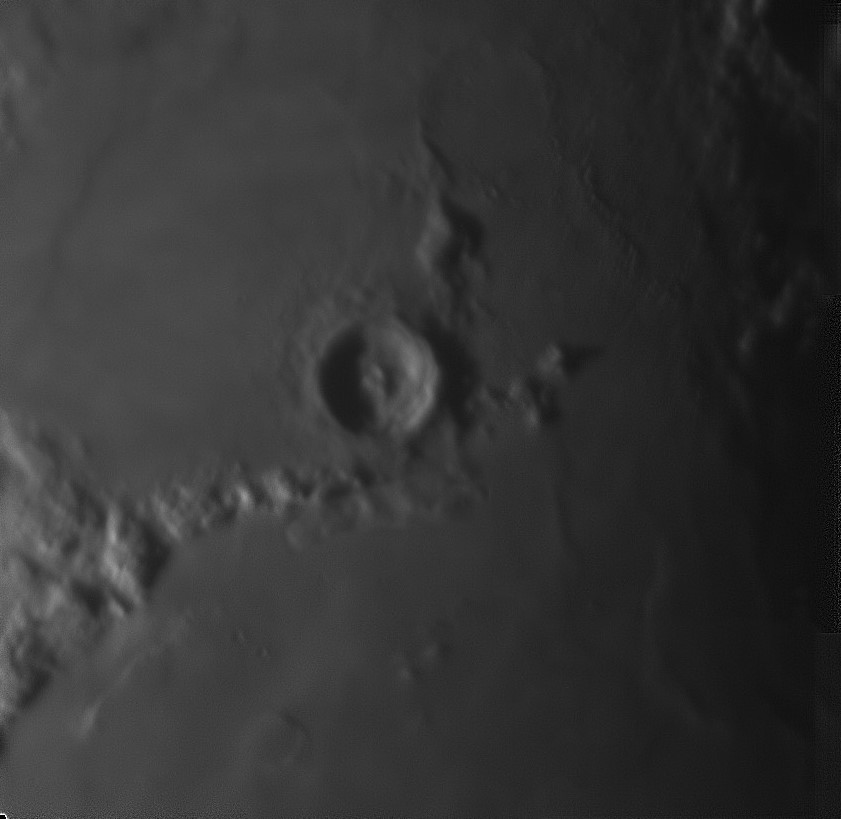 Eratosthenes and foothills of Apennine Mountains